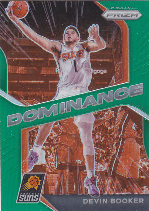 NBA球星卡2021Prizm统治特卡绿折#5德文布克