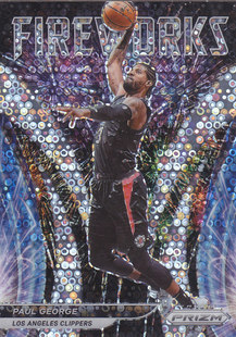 NBA球星卡Prizm2122特卡Fireworks凑套泡泡折#22保罗乔治