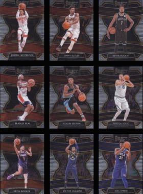 NBA球星卡1920Select一级普卡凑套No61-No100杜兰特拉文恩比德