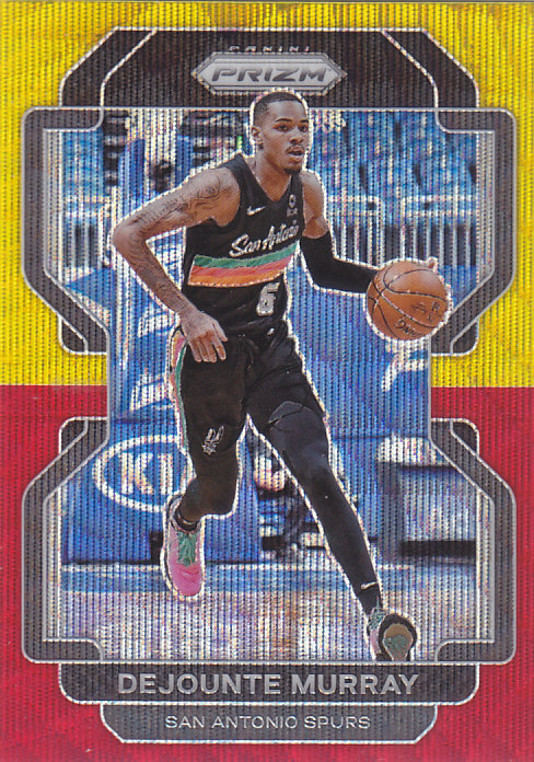 NBA球星卡2122Prizm普卡红金波纹折凑套#231德章泰穆雷