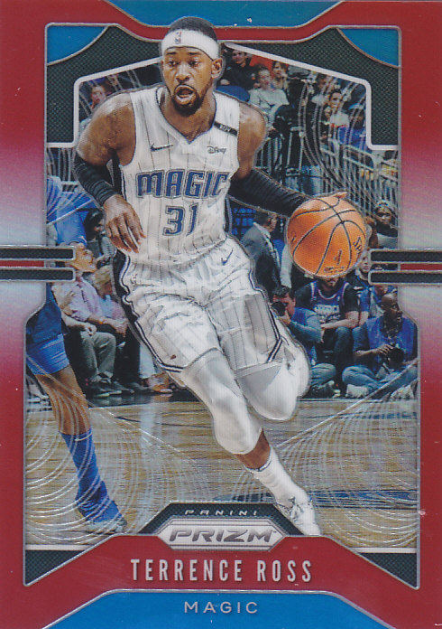 nba帕尼尼球星卡1920prizm普卡红折射299编凑套#44泰伦斯-罗斯