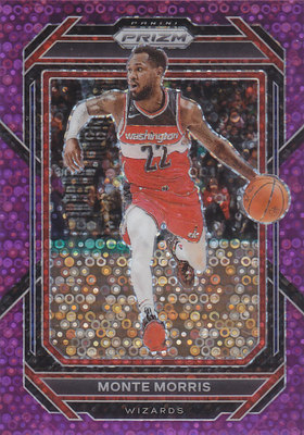 NBA球星卡2223Prizm普卡紫泡泡折射75编凑套#171蒙特莫里斯