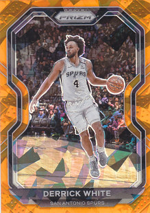 NBA球星卡帕尼尼2021Prizm橙碎冰折凑套#174德里克怀特