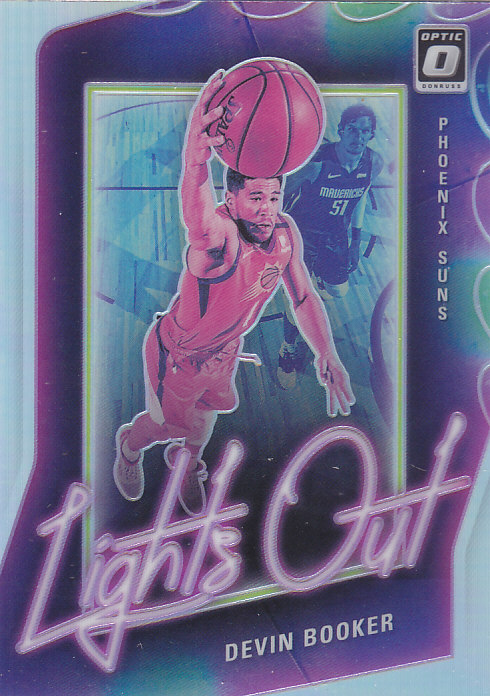 NBA帕尼尼球星卡Optic2021霓虹灯特卡银折凑套#5德文布克