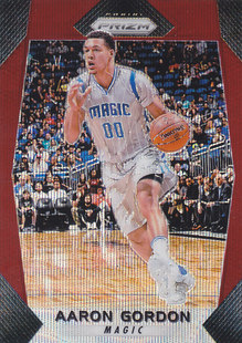NBA帕尼尼球星卡Prizm1718普卡红波纹凑套 戈登 72阿隆