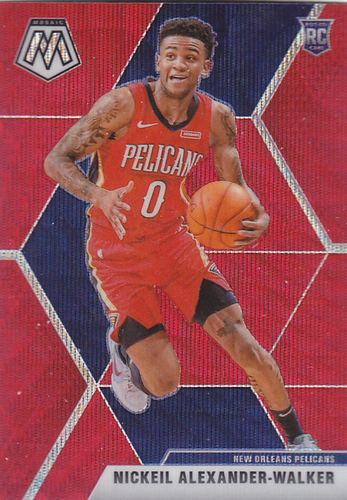 NBA球星卡1920普卡马赛克新秀红波纹折射凑套#205亚历山大沃克