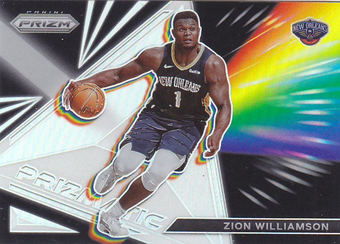 NBA帕尼尼球星卡Prizm2122棱镜特卡Prizmatic银折凑套#5锡安