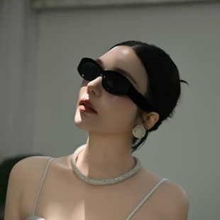 谬家猫眼墨镜女防紫外线显瘦复古街拍素颜网红欧美潮牌休闲太阳镜