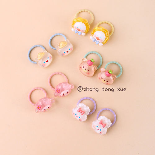 婴幼儿拇指发圈不伤发宝宝皮筋小号可爱卡通婴儿扎小啾啾发绳头绳