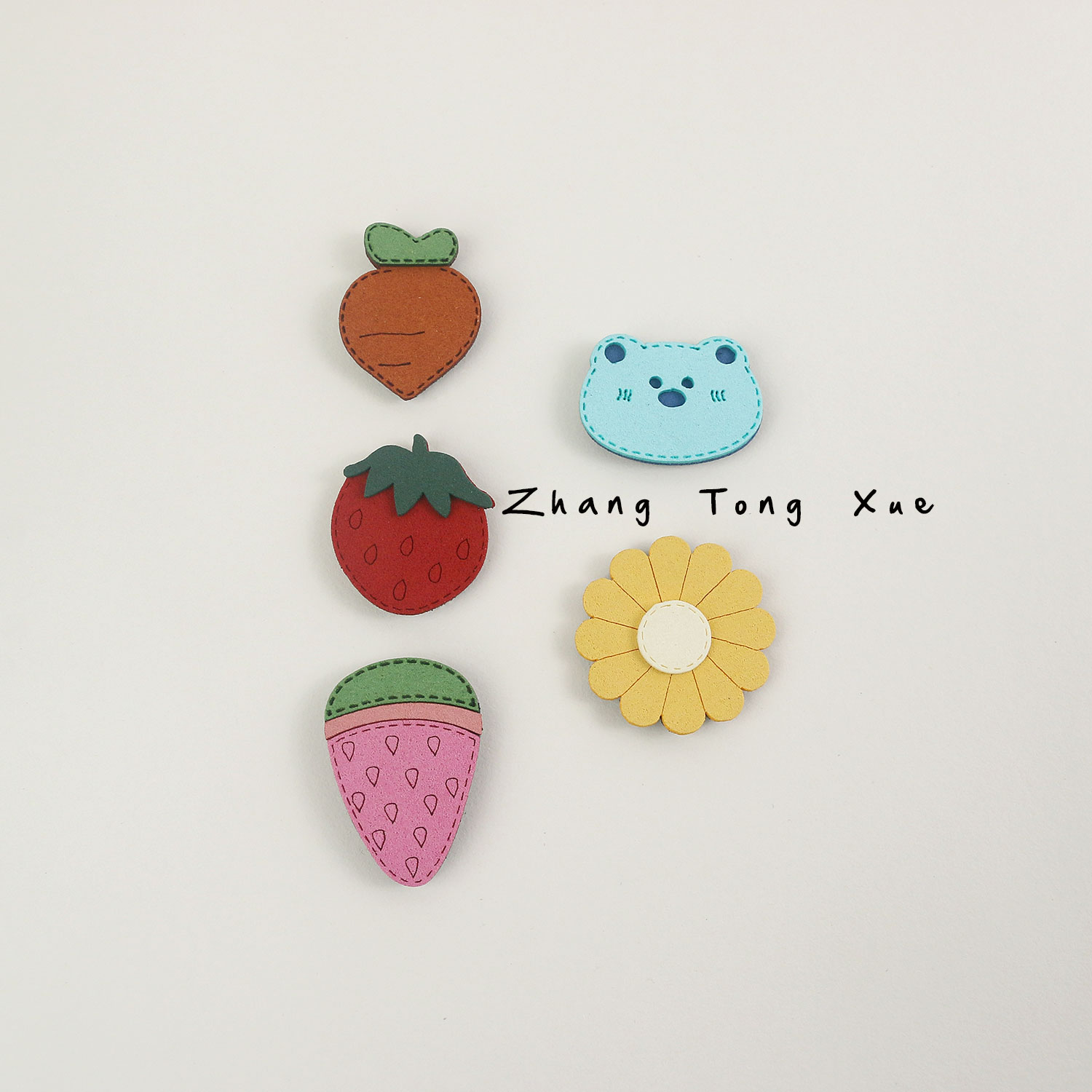 婴儿魔术贴宝宝碎发贴发卡刘海贴不伤发周岁头饰儿童发贴发夹发饰