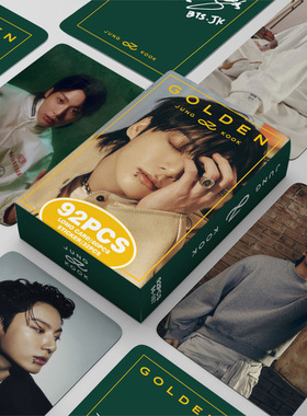 自制新款60张JUNGKOOK个人专JK周边照片手账贴纸JK双面LOMO小卡
