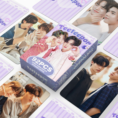 现货92张小卡他泰cp贺卡TEETEEPOR周边珍藏照片卡贴纸LOMO卡礼品