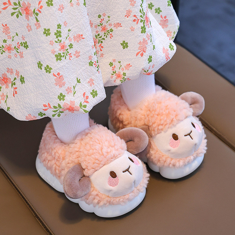 小羊儿童棉拖鞋包跟女童2025新款冬季婴幼儿室内家居宝宝棉鞋女孩,居家布艺,居家棉拖/棉鞋,淘宝优惠券,粉丝福利购,淘宝优惠卷
