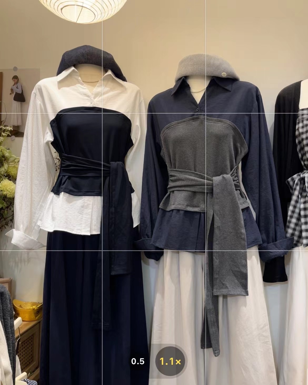 2025早秋新款韩版简约设计感绑带衬衫女百搭气质显瘦假两件上衣