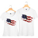 美国国旗复古2020新款 T恤tee 男女情侣短袖 男士 英国米字纯棉男同款