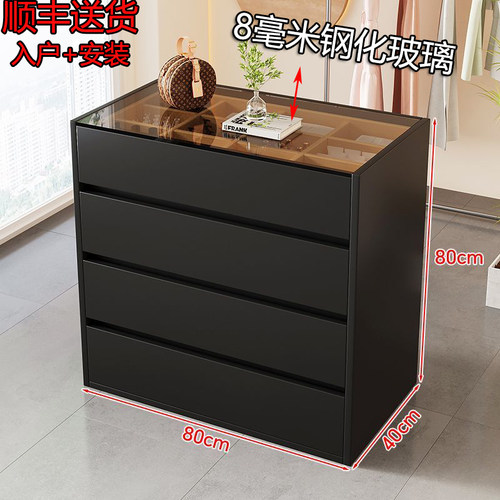 服装店中岛台钢化玻璃展示柜珠宝首饰中岛流水展示台小型店铺多层