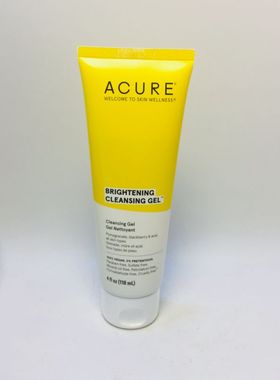 现货美国Acure天然黑莓石榴巴西莓精华亮肤保湿控油洁面凝胶舒缓