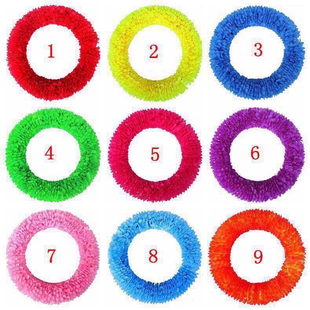 硬圈钢丝圆形花环运动会开幕式 幼儿园课间舞蹈体操器械操道具彩色