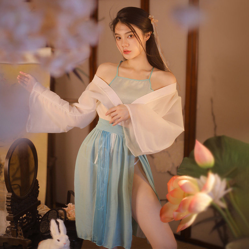 情趣内衣汉服制服诱惑性感小胸服装古装睡衣激情套装古风纯欲衣服