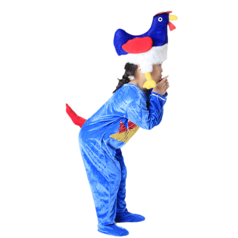 儿童火烈鸟卡通风舞台演出服