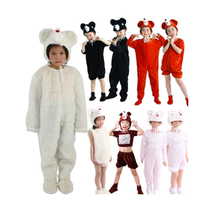 六一儿童小熊表演服狗熊演出服黑熊棕熊卡通动物服北极熊道具服