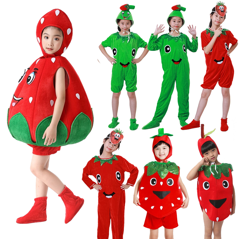 六一水果蔬菜环保幼儿园演出服