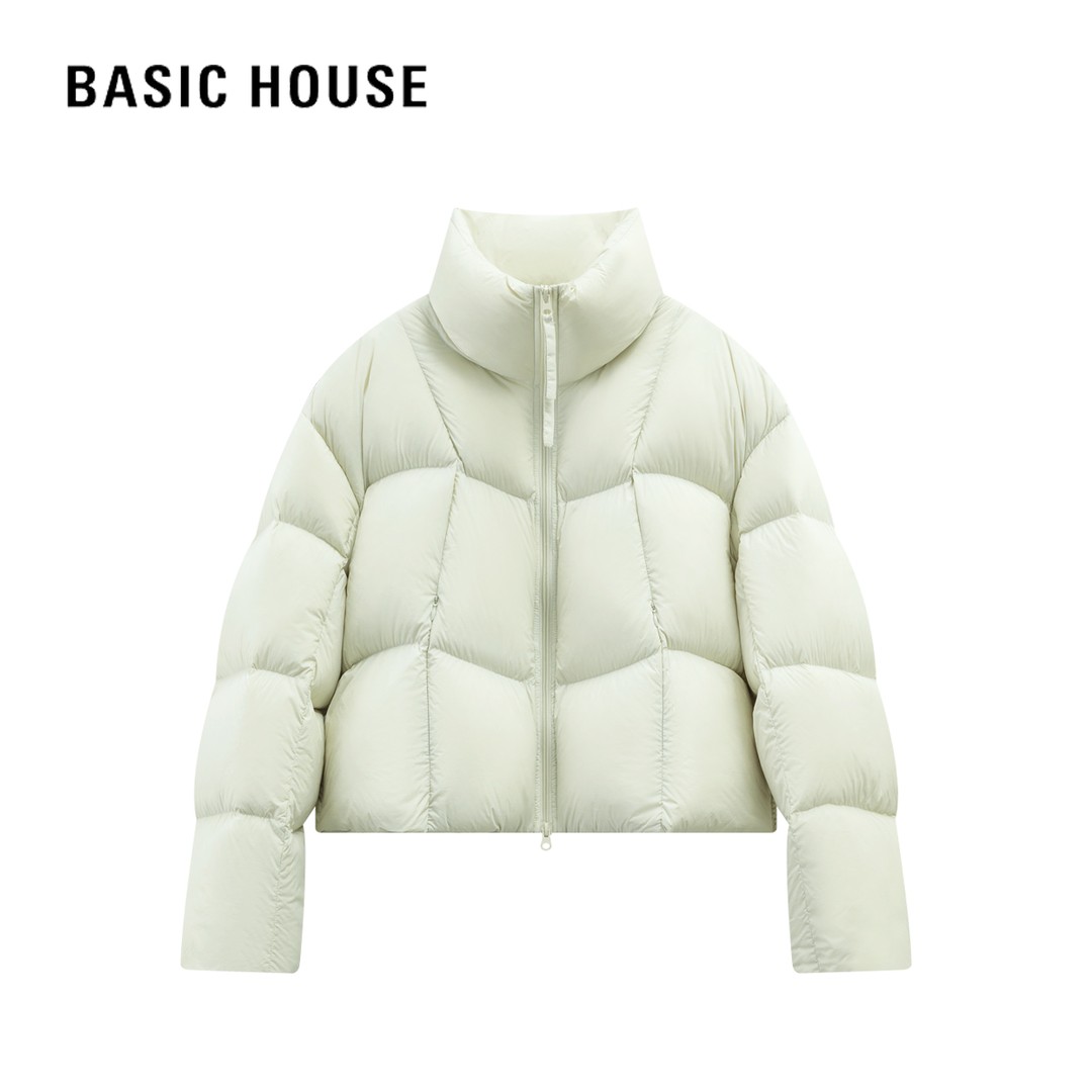 百家好新国标90白鸭绒高蓬短款