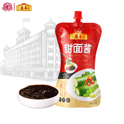 上海鼎丰甜面酱450g袋装家用蘸料下饭酱拌饭拌面酱厨房调味料蘸酱