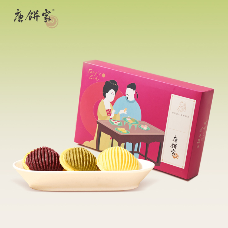 唐饼家多口味绿豆糕15枚送礼盒上海传统糕点网红休闲零食