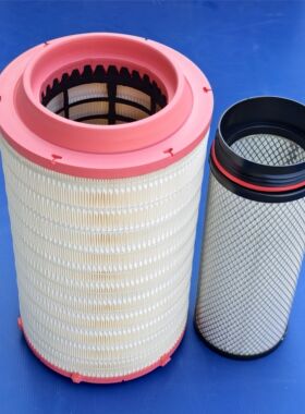 适用于新款国六陕汽德龙L5000空气滤芯L6000空滤k2438puL3000空滤