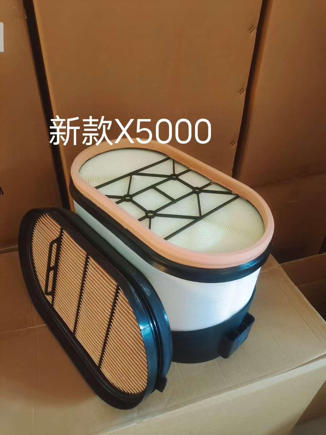 适配新款陕汽X5000空气滤芯空气滤清器陕汽德龙X5000直通蜂窝空滤
