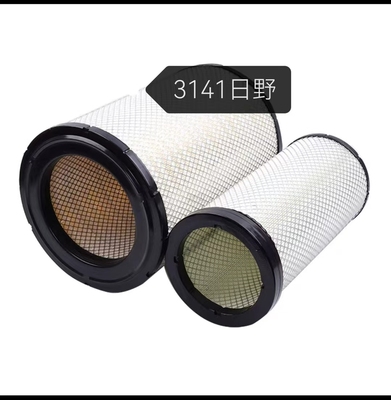 D15KL35210空气滤清器3141PU胶滤芯K3140 适配广汽日野700空气格