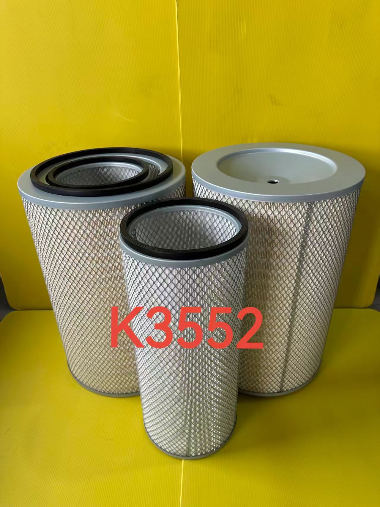 K3552空气滤芯适配 红岩杰狮C500E空滤自卸车520/560马力高端空滤