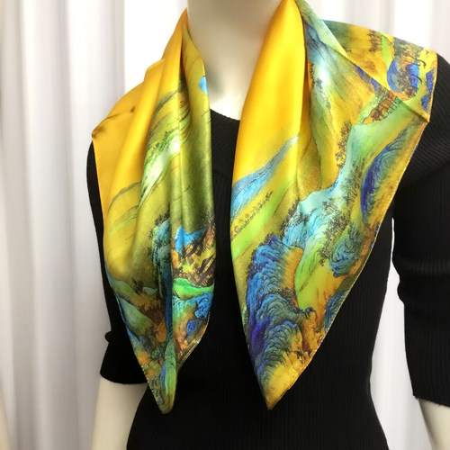 真丝桑蚕丝小丝巾新款大方巾女