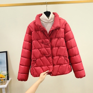 短款盘扣立领民族风复古小棉袄女今年冬新款休闲大码棉衣棉服外套