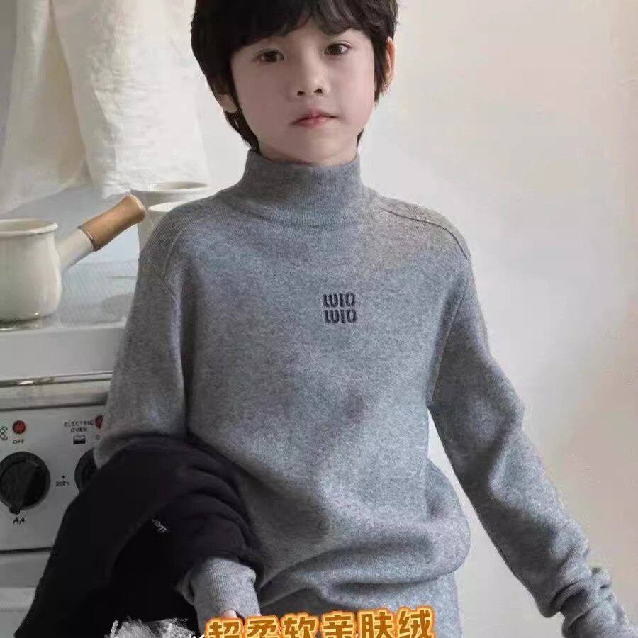 男童毛衣打底衫半高领2026新毛衣/针织衫