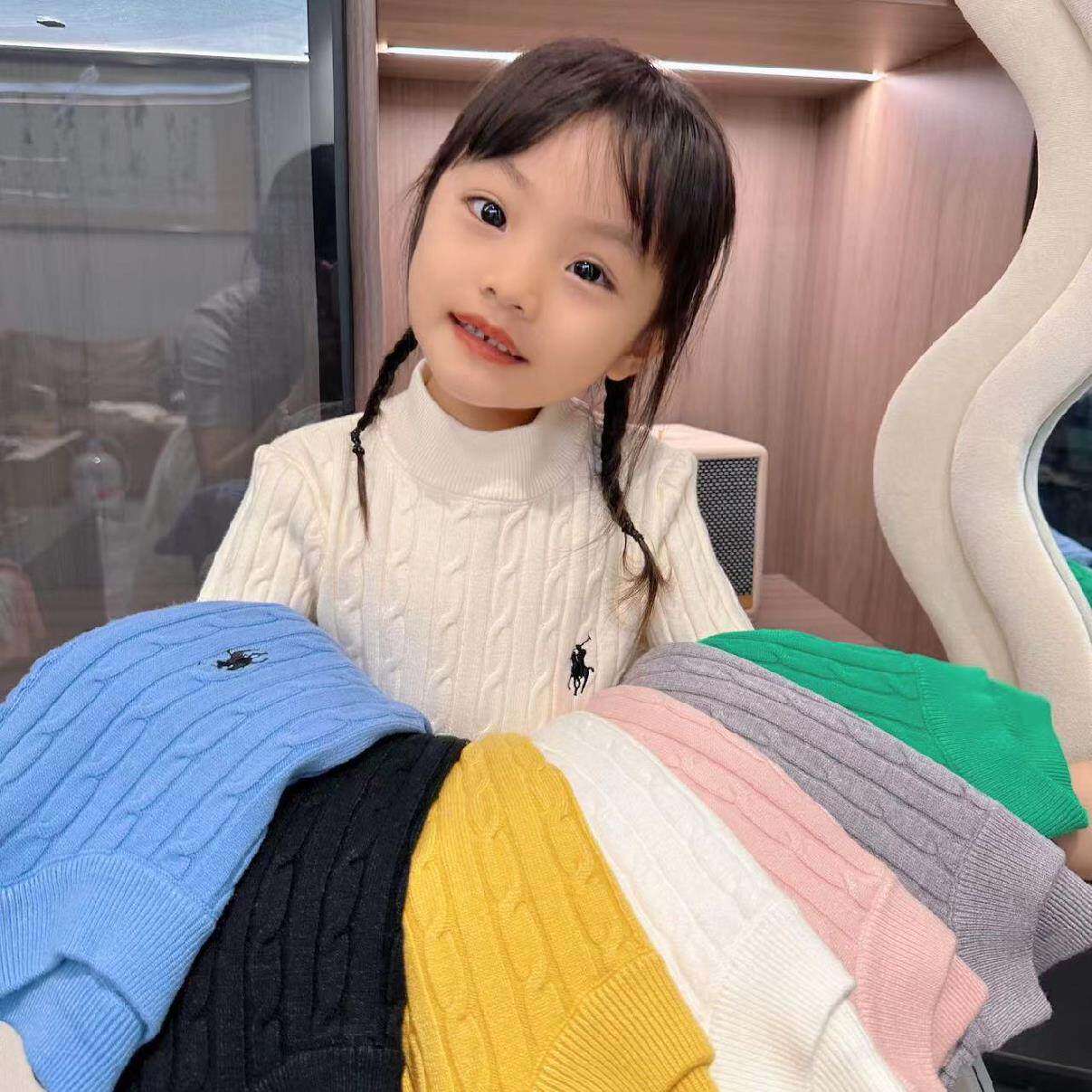 女童秋冬装毛衣2026男童韩版洋气套头上衣宝宝麻花打底针织衫柔软