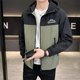 宽松男装 春秋男士 外套潮流连帽夹克男防风防水休闲冲锋衣薄款 褂子