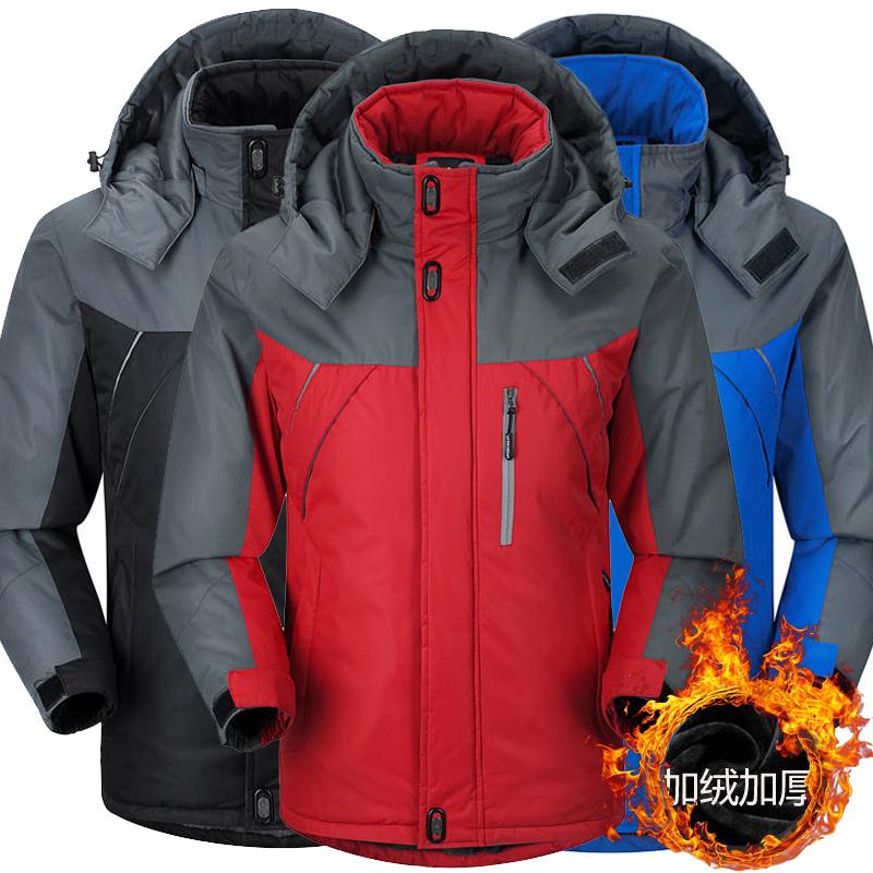 加绒加厚棉衣男冬季保暖防寒宽松