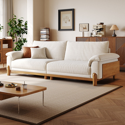 拉芙菲/LFF原木风布艺沙发