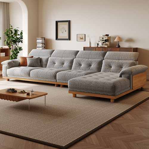 拉芙菲/LFF原木风布艺沙发