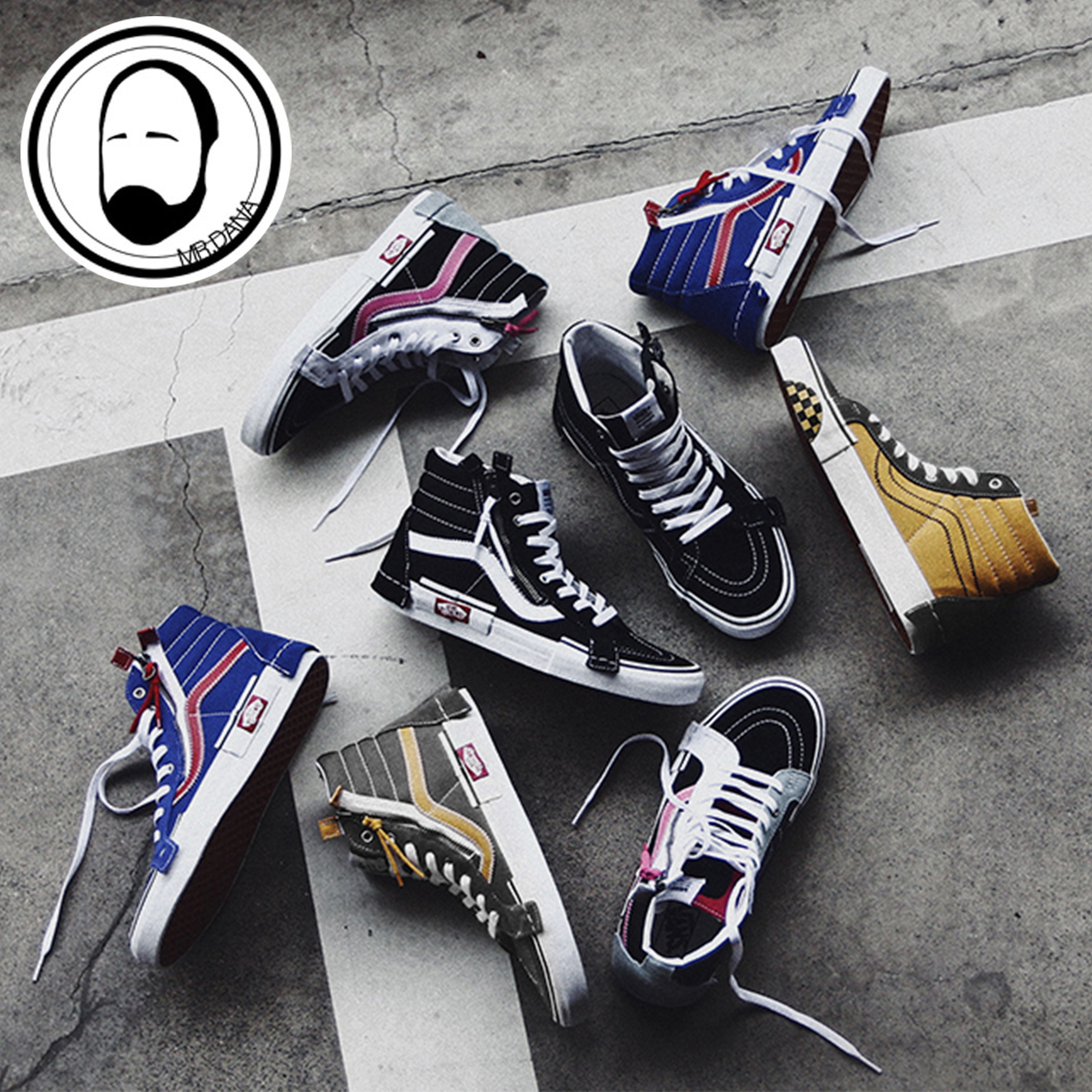 大拿vans sk8-hi cap黑白高帮板鞋12-02新券