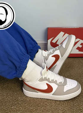 Nike/耐克Court Borough白红舒适轻便百搭女鞋休闲板鞋IQ2725-100