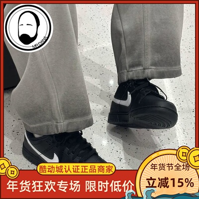 耐克Nike Dunk Low Retro 男子黑色白勾低帮休闲滑板鞋IO7606-010