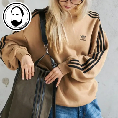 Adidas阿迪达斯三叶草OVERSIZE男子运动休闲卫衣KD1834 KD1833