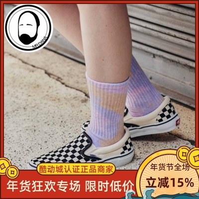 VANS 范斯日版棋盘格一脚蹬运动休闲鞋466091-0001 VN000EYEBWW