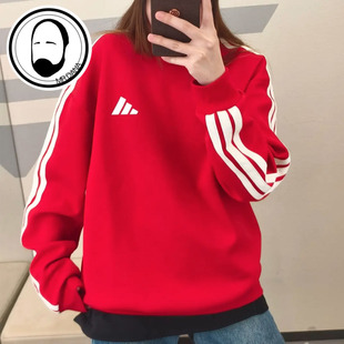 Adidas阿迪达斯26年男子马年新年款 KR2516 宽松圆领卫衣KR2514