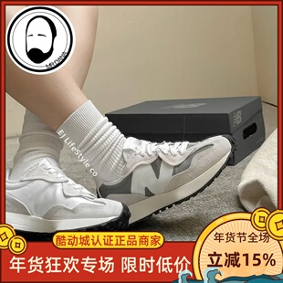 New Balance nb327系列女鞋男鞋白灰复古运动休闲老爹鞋 U327WED