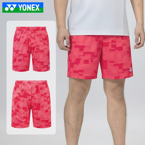YONEX尤尼克斯羽毛球服yy日本国家羽毛球队大赛男款短裤15259YX
