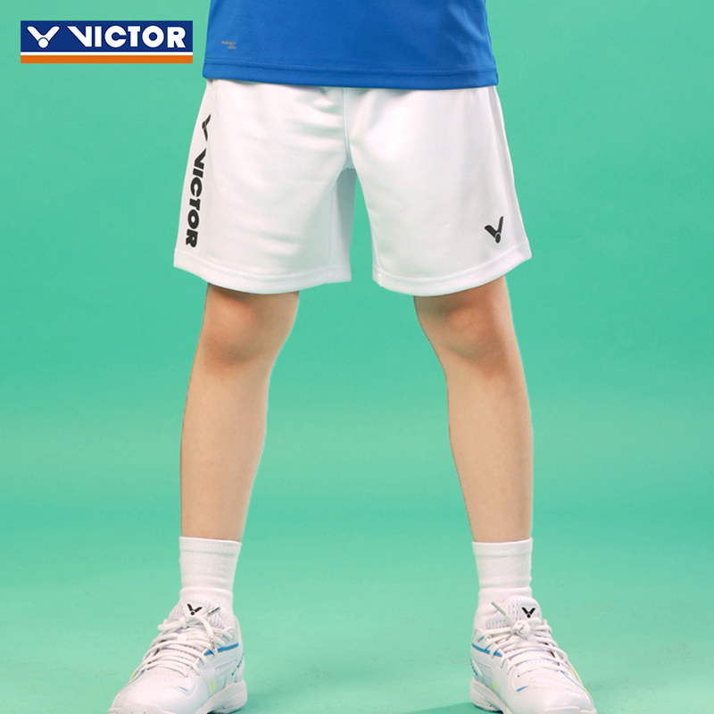 victor胜利儿童运动短裤针织